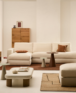 ALEA Ekru šenil modularni kauč za 5 sjedala s presvlakom