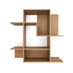 INA modularni regal od hrastovog furnira s prirodnom završnom obradom