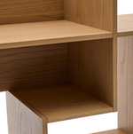 INA modularni regal od hrastovog furnira s prirodnom završnom obradom