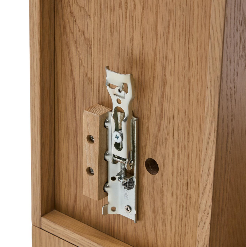 INA modularni regal od hrastovog furnira s prirodnom završnom obradom