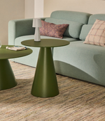 WILSHIRE stolić od kaljenog stakla i metala, Ø 50 cm