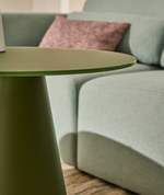 WILSHIRE stolić od kaljenog stakla i metala, Ø 50 cm