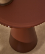 WILSHIRE stolić od kaljenog stakla i metala, Ø 35 cm