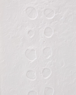 OLVIN Abstract picture on white recycled paper with hand-crafted reliefs