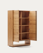 ALGUEMA Visoki komoda s 2 vrata od hrastovog furnira s prirodnom završnom obradom