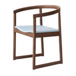 NORDICA Wooden armchair with a cushion