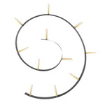 BOOKWORM METAL Sa 11 držača za knjige / 5,2 m