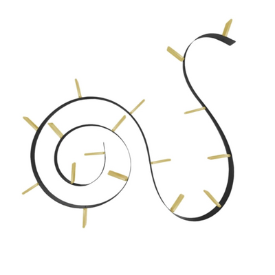 BOOKWORM METAL With 17 bookends / 8,2 m