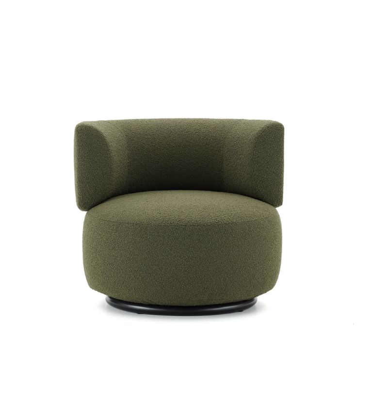 K WAITING Armchair in boucle material