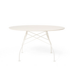 GLOSSY Vanjski okrugli stol crni okvir od mramorne ploče