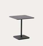 BRAI Outdoor table in dark grey galvanised steel 70 x 70cm