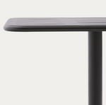 BRAI Outdoor table in dark grey galvanised steel 70 x 70cm
