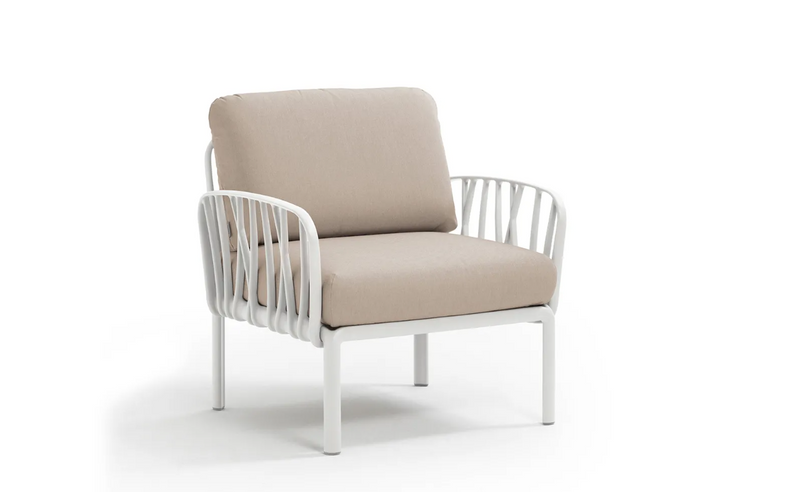 KOMODO Fotelja za opuštanje s naslonima za ruke od stakloplastike