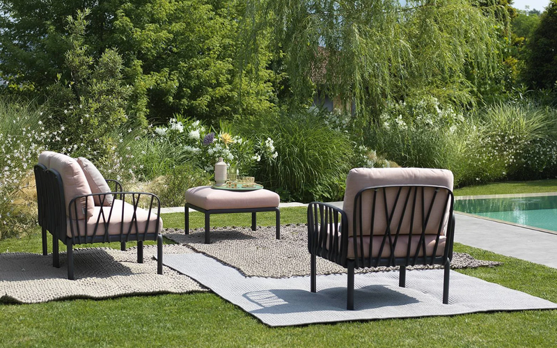 KOMODO Fotelja za opuštanje s naslonima za ruke od stakloplastike