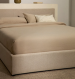 NAHIRI Krevet od šenila s podlogom za odlaganje