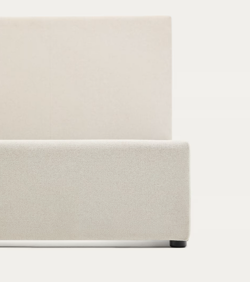 NAHIRI Krevet od šenila s podlogom za odlaganje