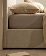 NAHIRI Krevet od šenila s podlogom za odlaganje