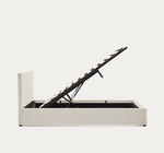 NAHIRI Krevet od šenila s podlogom za odlaganje