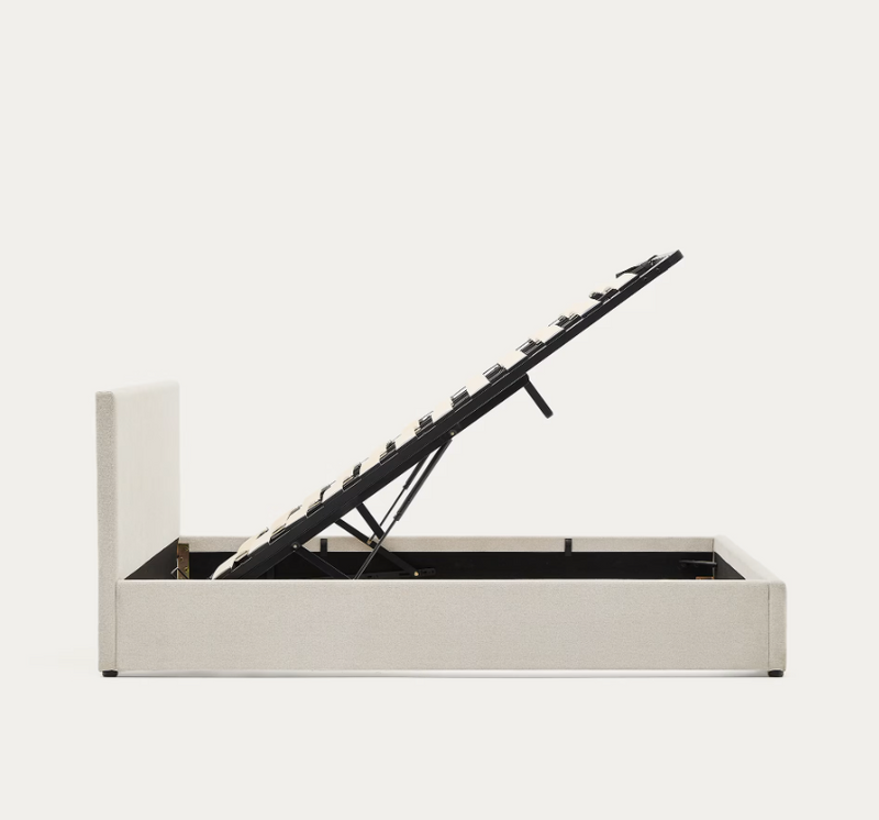 NAHIRI Krevet od šenila s podlogom za odlaganje