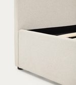 NAHIRI Krevet od šenila s podlogom za odlaganje