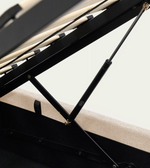 NAHIRI Krevet od šenila s podlogom za odlaganje