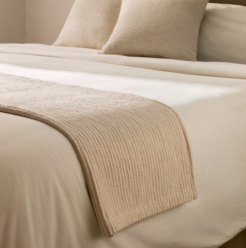 BEDAR 100% pamučna bež deka