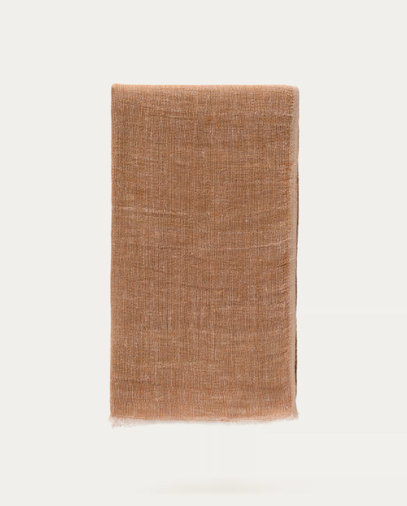 SANAE Terracotta 100% linen blanket