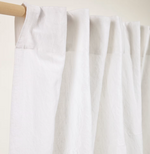 MARJA Cotton and linen curtain in white