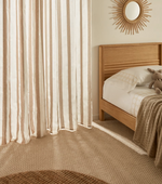 MARZA Curtain in natural and beige