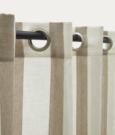MARZA Curtain in natural and beige