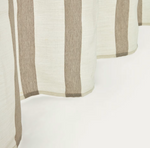 MARZA Curtain in natural and beige