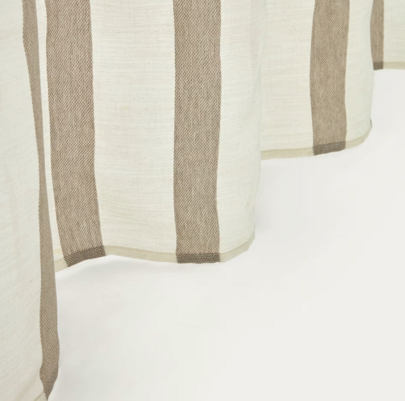 MARZA Curtain in natural and beige