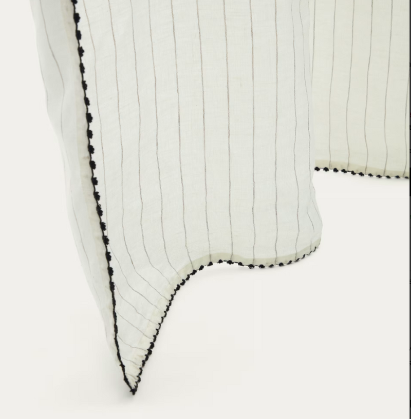 ADRA Curtain in white striped lines