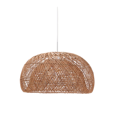 ISORA Rattan ceiling lamp shade with natural finish
