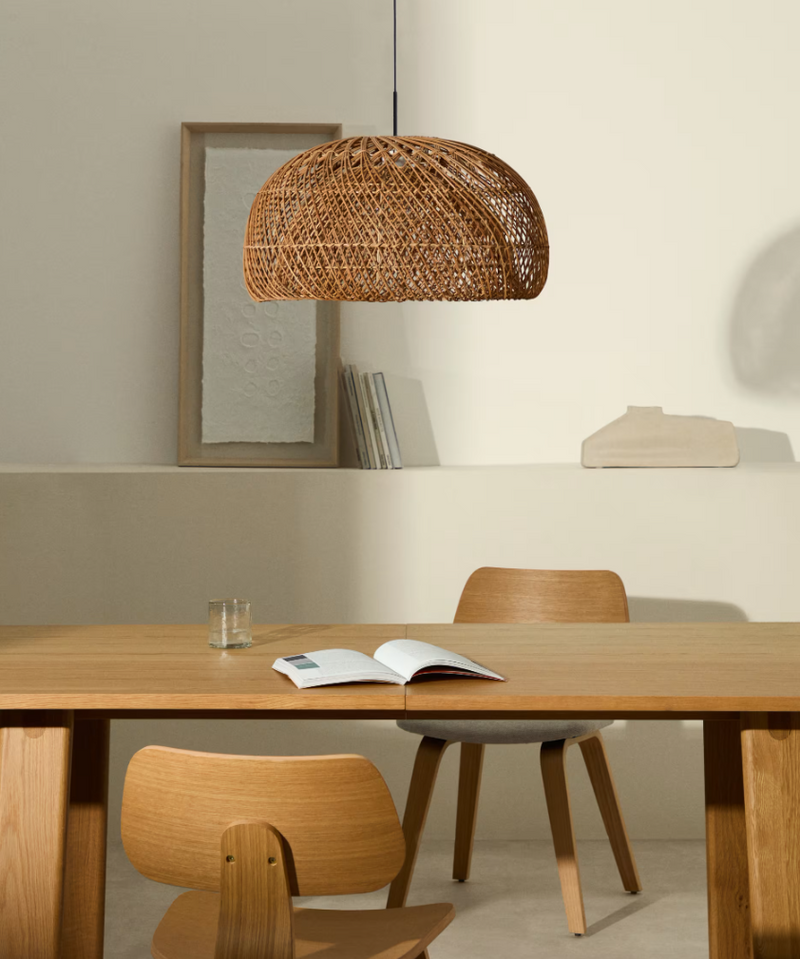 ISORA Sjenilo za stropnu lampu od ratana s prirodnom završnom obradom