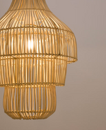 JANOA Sjenilo za stropnu lampu od ratana sa svijetlom završnom obradom Ø38cm