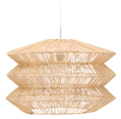 DAKIT Ceiling lamp shade in rattan with light finish