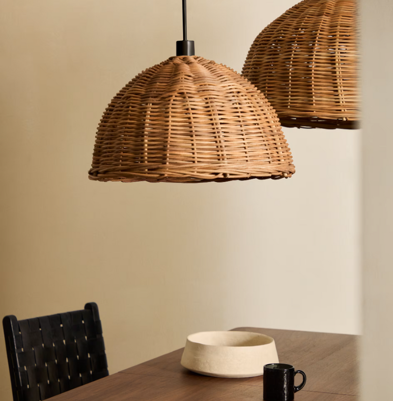 JORNETS Sjenilo za stropnu lampu od ratana u prirodnoj završnoj obradi