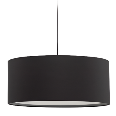 SANTANA Black ceiling light shade with white diffuser