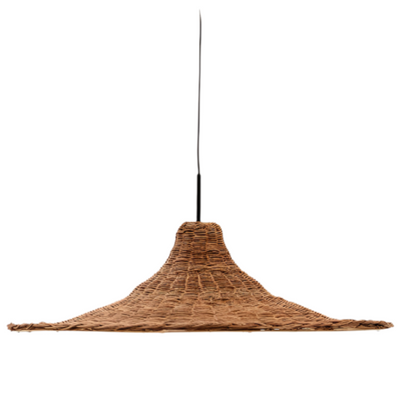BLADIA Rattan ceiling lamp shade with natural finish Ø90cm