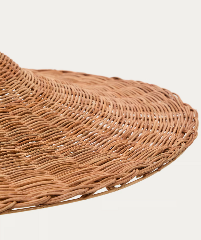 BLADIA Sjenilo za stropnu lampu od ratana s prirodnom završnom obradom Ø90cm