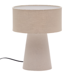 ALGAIDA Stolna lampa od sive tkanine