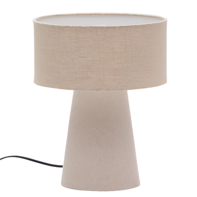 ALGAIDA Stolna lampa od sive tkanine