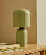 MONZE Table lamp in light green painted metal