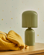 MONZE Table lamp in light green painted metal