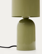 MONZE Table lamp in light green painted metal