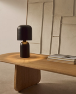 MONZE Table lamp in black painted metal