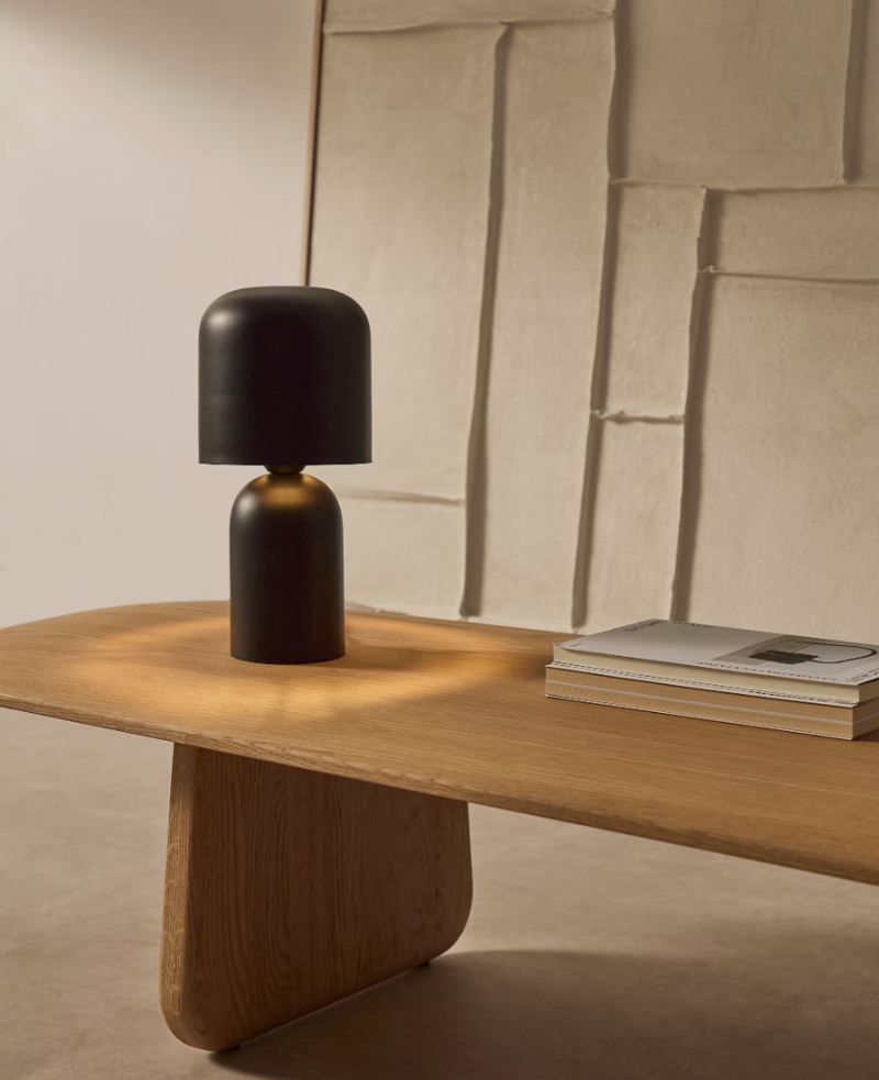 MONZE Table lamp in black painted metal