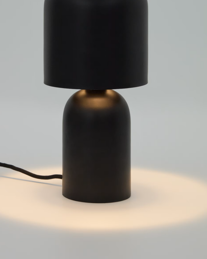 MONZE Table lamp in black painted metal