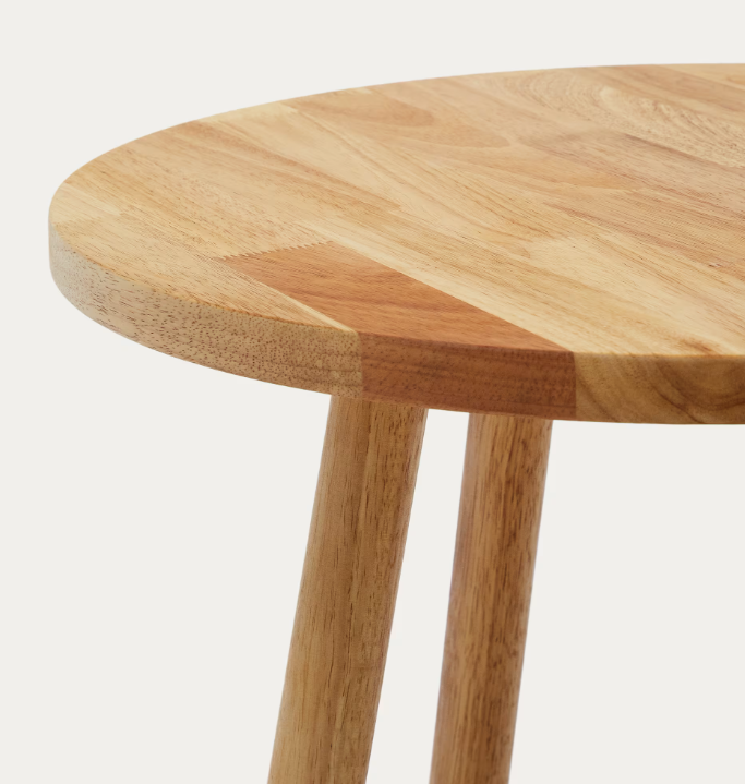 DILCIA Dječji stol od punog kaučukovca Ø 55 cm